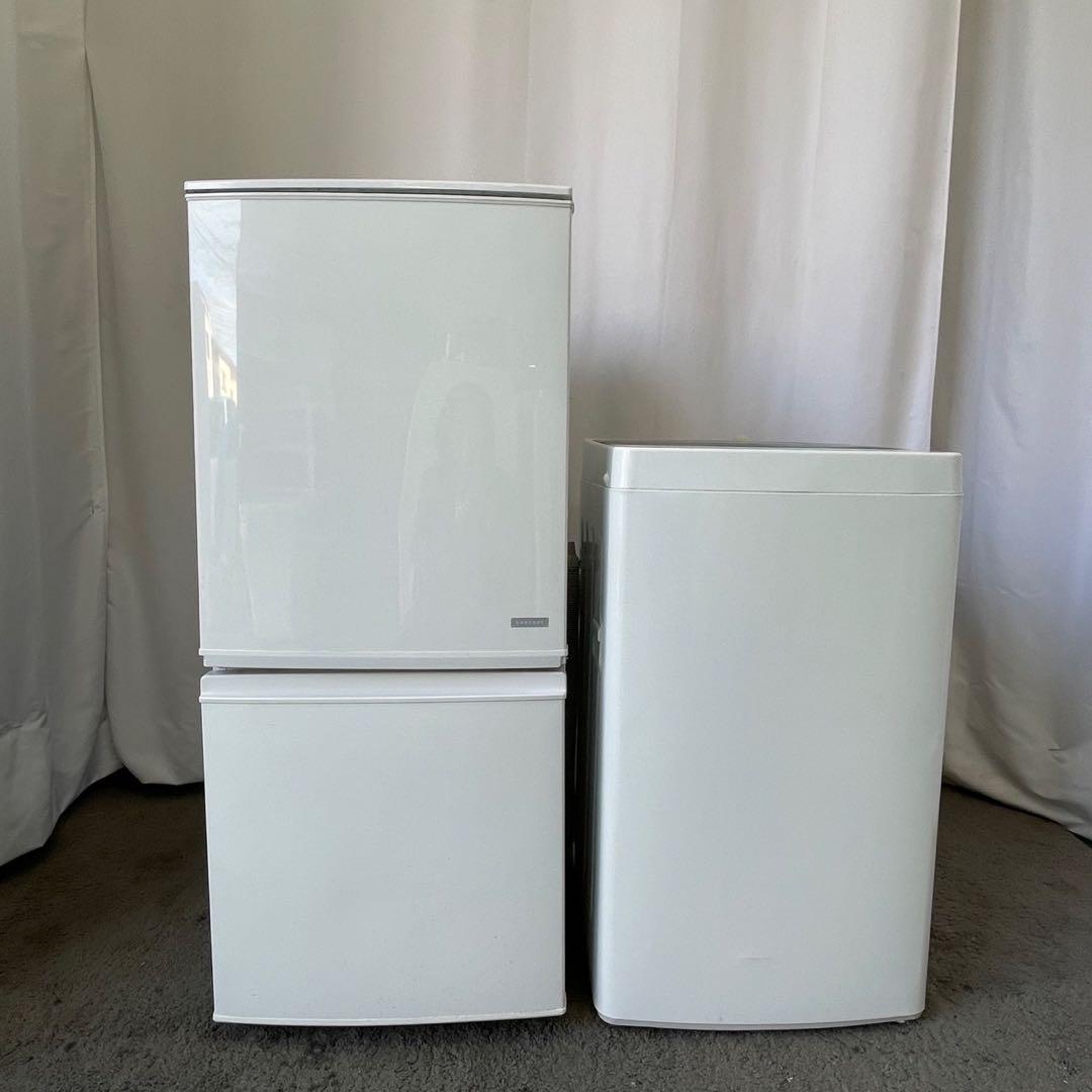 ★314　冷蔵庫　洗濯機　激安　一人暮らし　シャープ　設置無料　中古　家電セット