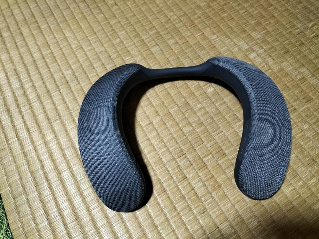SONY ネックスピーカー グレー USBケーブル付き