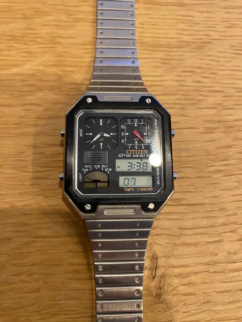 CITIZEN RECORD LABEL THERMO SENSOR ブラック