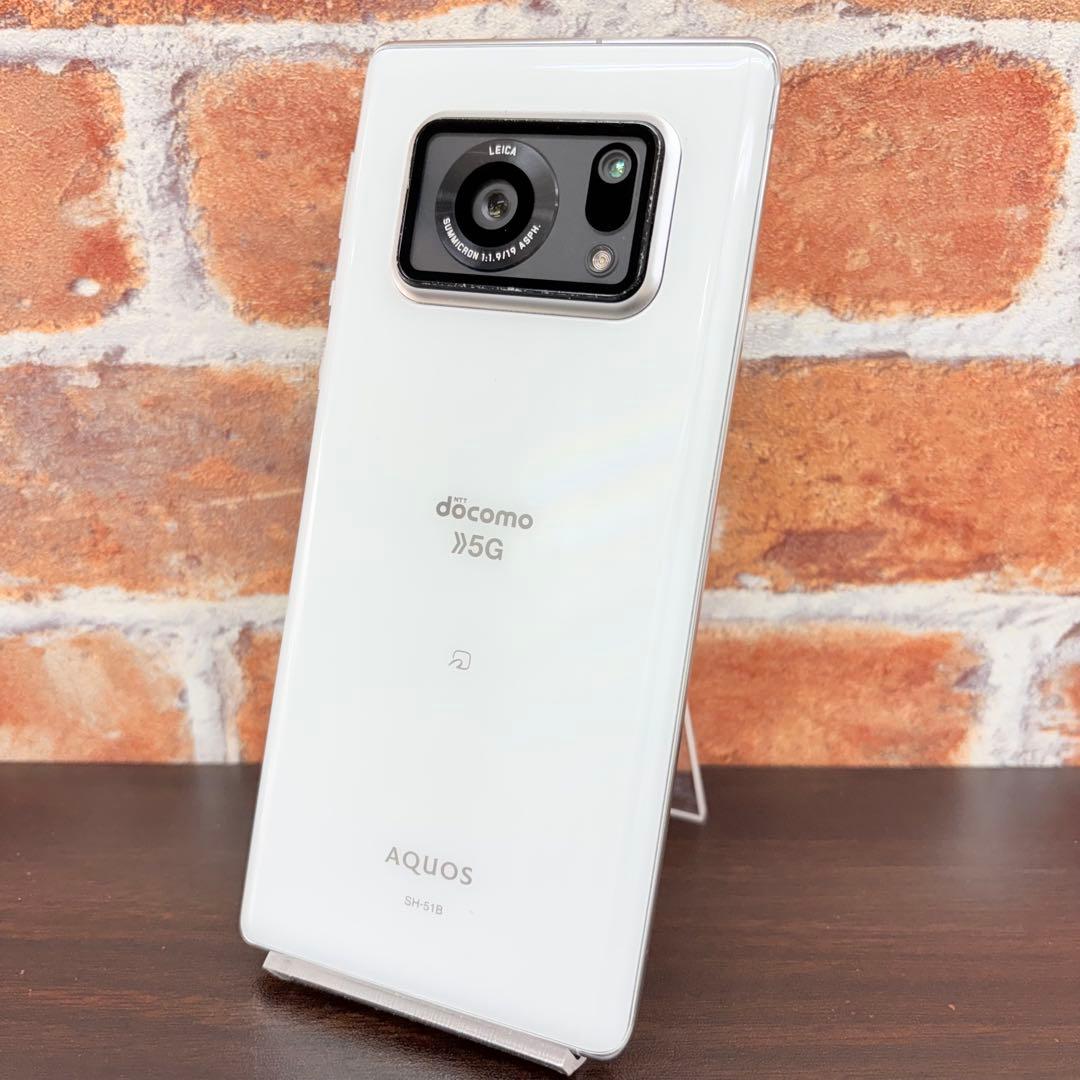 ♦︎シャープ スマホ AQUOS R6 (SH-51B) ホワイト 5G 大画面