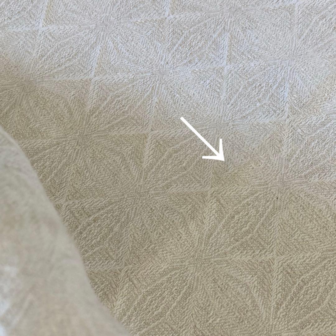 SWC216北欧ヴィンテージ1950s伝統織りリネンのテーブルクロス（特大サイズ