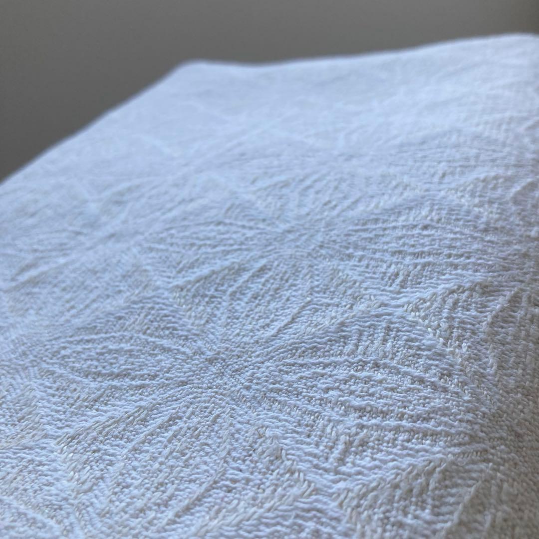 SWC216北欧ヴィンテージ1950s伝統織りリネンのテーブルクロス（特大サイズ