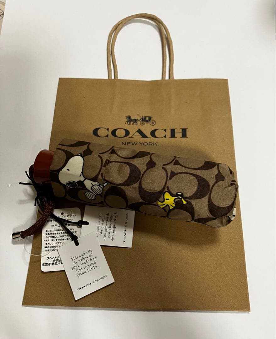 COACH スヌーピー 折りたたみ傘