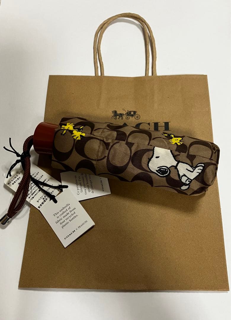 COACH スヌーピー 折りたたみ傘