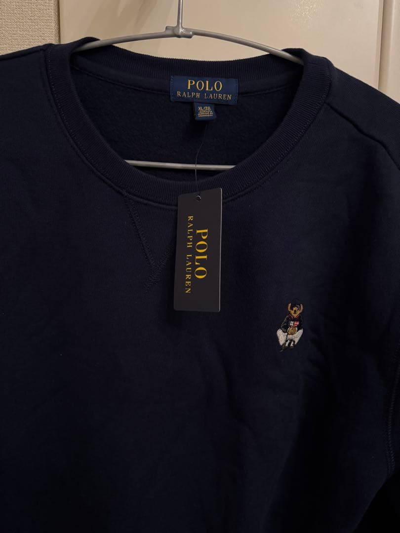 Polo Ralph Lauren ポロベア　ネイビー トレーナー　XL