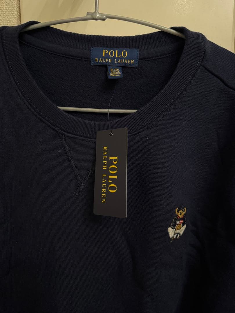 Polo Ralph Lauren ポロベア　ネイビー トレーナー　XL