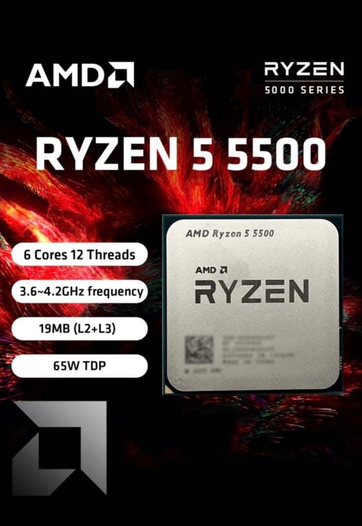 CPU AMD RYZEN 5 5500 CPU