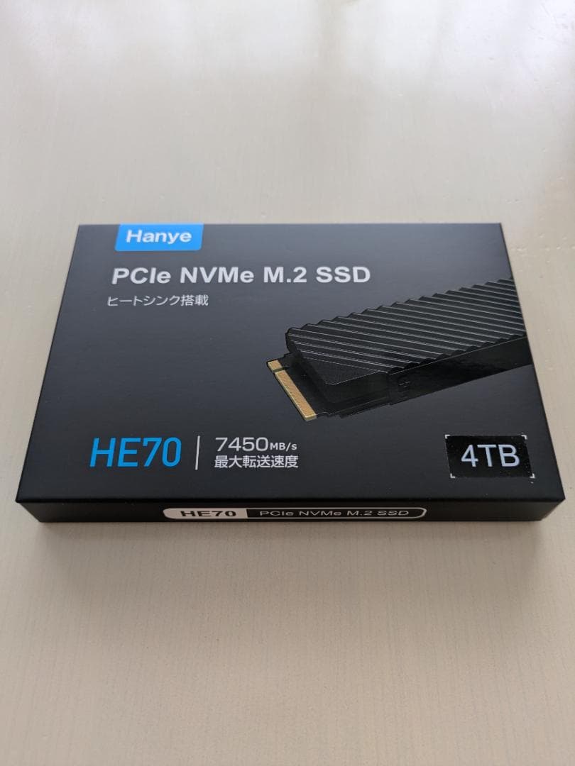 内蔵型SSD HE70-4TBNHS1 4TB Gen4 Hanye M.2 SSD