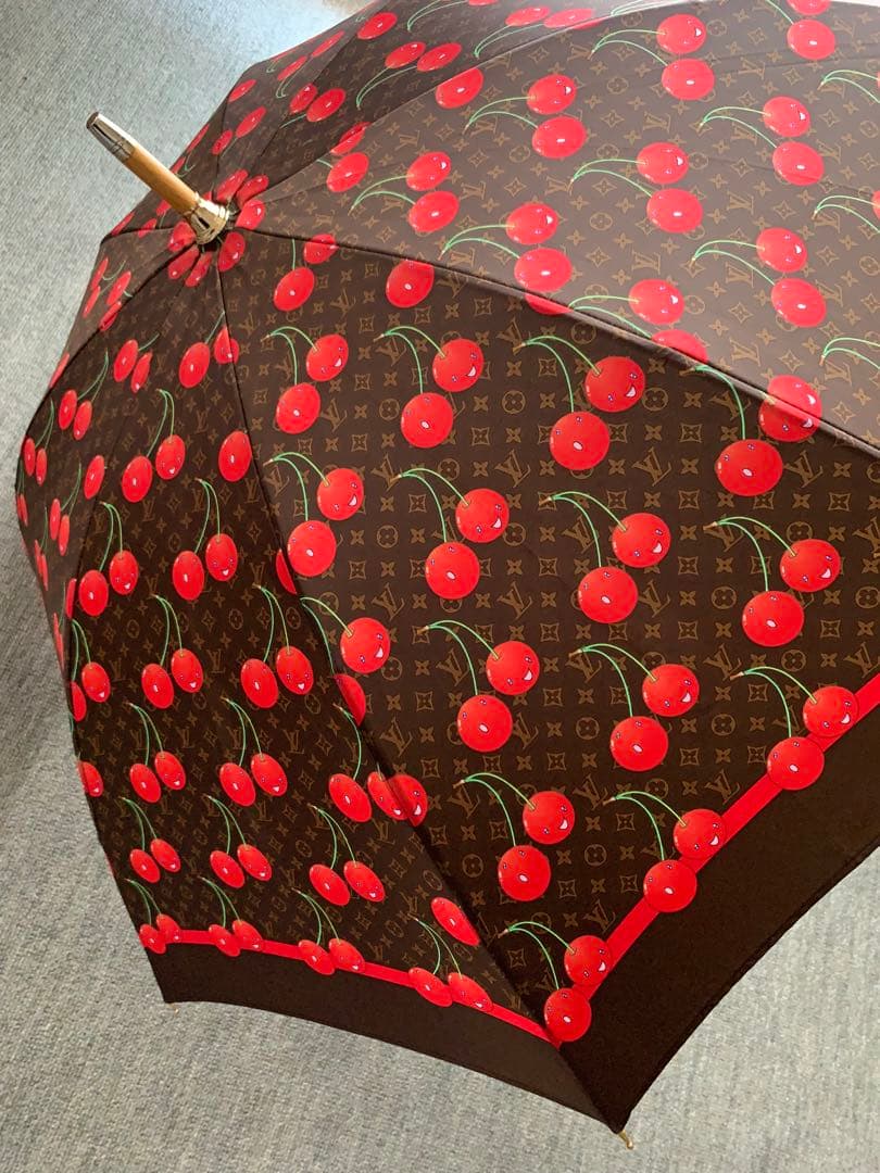 LOUIS VUITTON モノグラム チェリー パラプリュイ 村上隆　雨傘