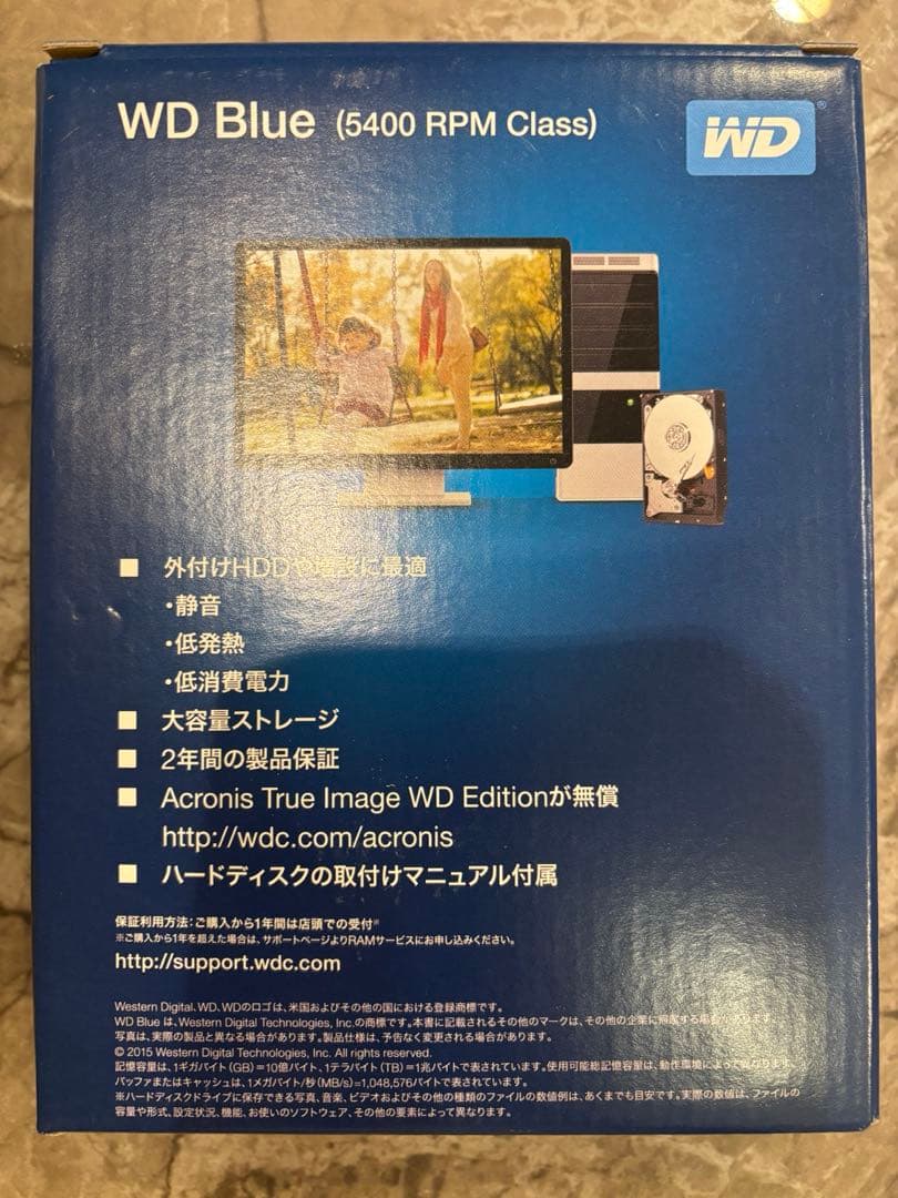 内蔵型ハードディスクドライブ Western Digital WD40EZRZ-RT2 4TB