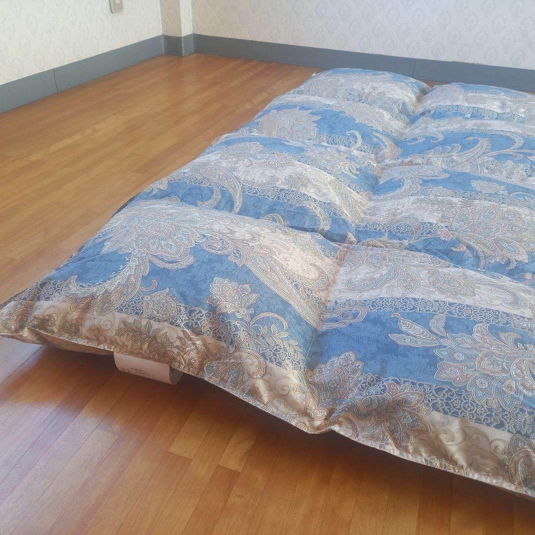 羽毛布団 増量 SDGS リフレッシュ羽毛 高密度生地 清潔 安心 日本製B⑰