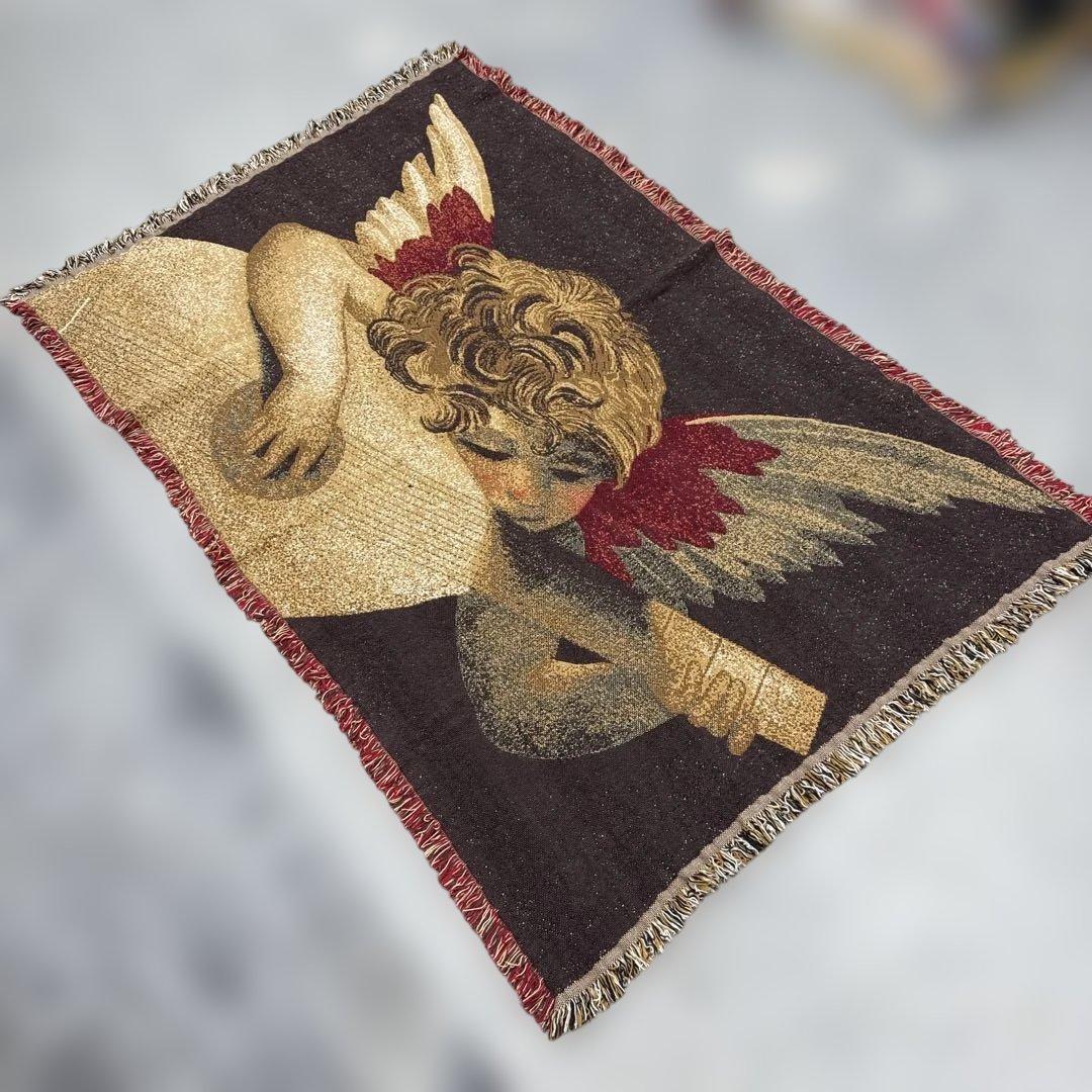 マンダリンを奏でる天使　マルチカバー　ソファカバー　ラグ　111x170