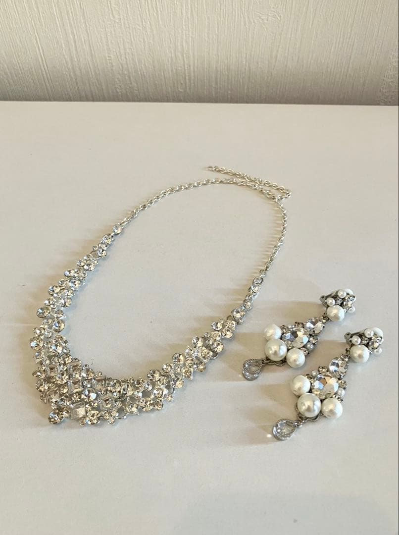 【美品】ジャンマクレーン ロングドレス シルバー Sサイズ