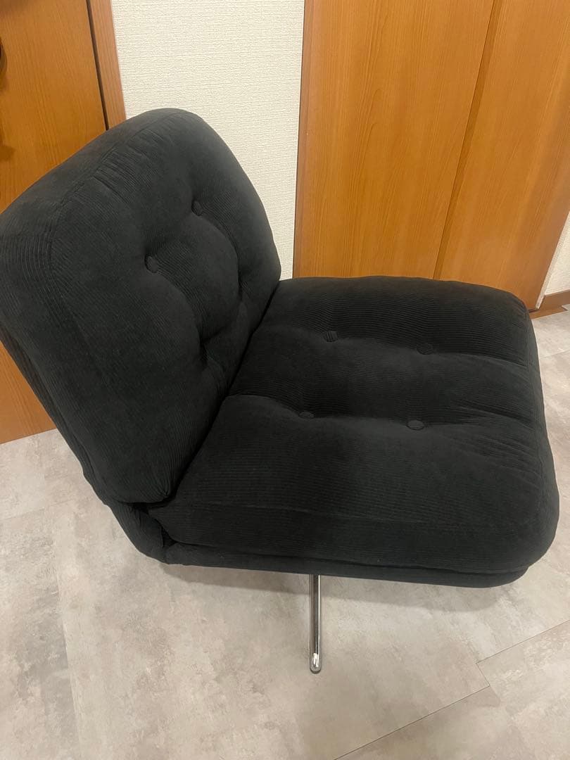 中古品　イケア　DYVLINGE 一人掛け回転パーソナルチェア ブラック