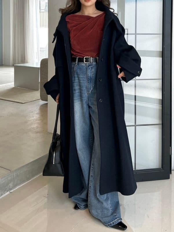 ☆人気完売☆フレイアイディー／アシメデコルテフロッキーチュールトップスRED新品