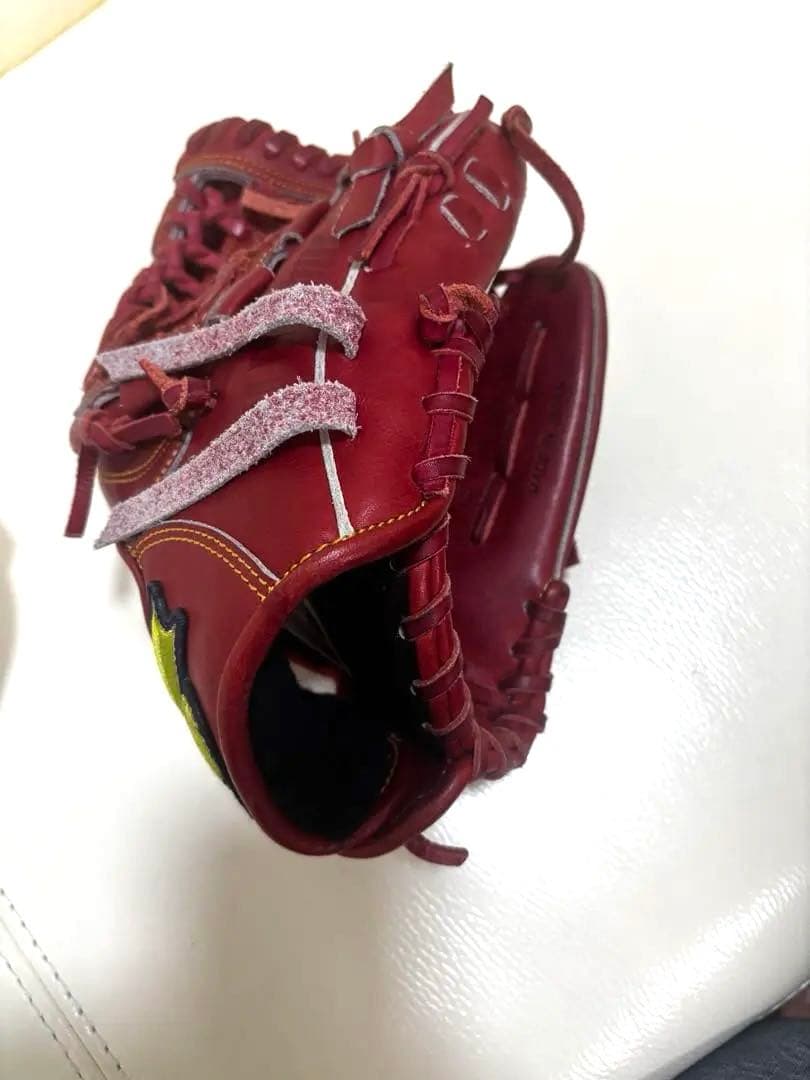 SSK 硬式 内野手用グローブ オイルベンハー赤 US BUFF LEATHER