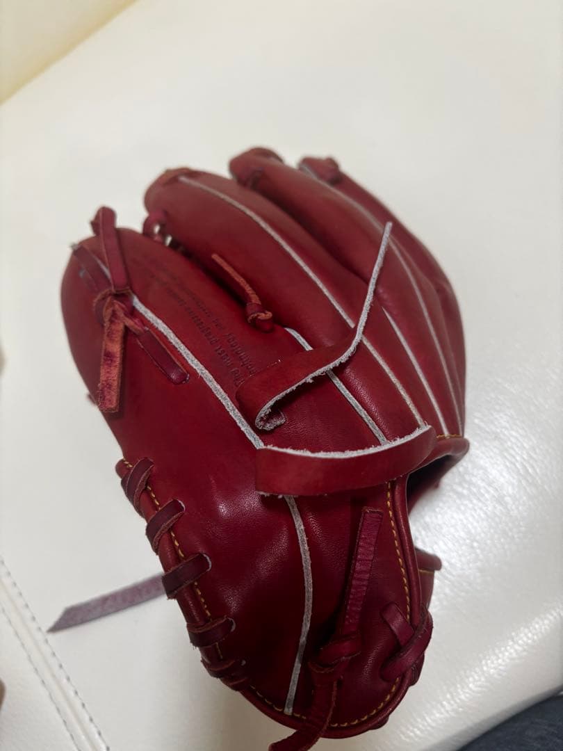 SSK 硬式 内野手用グローブ オイルベンハー赤 US BUFF LEATHER