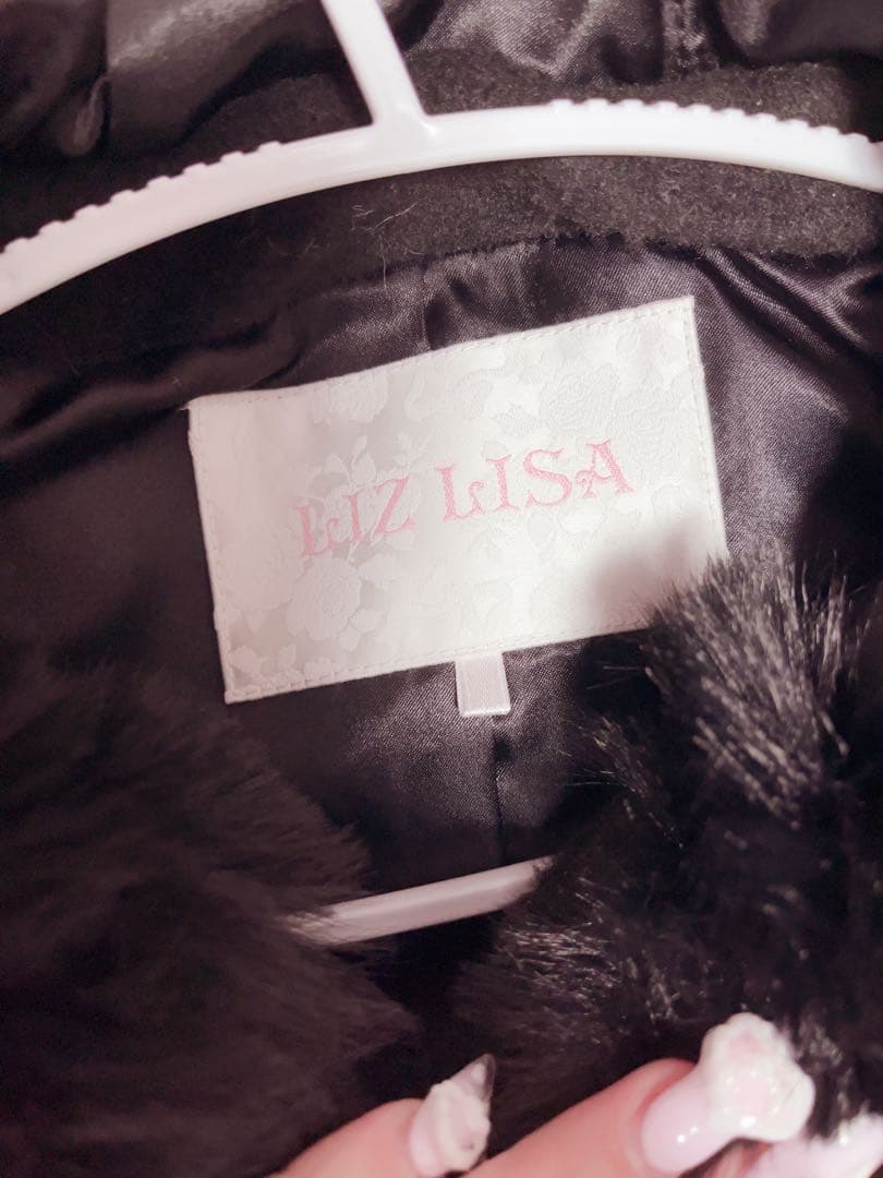 ビジューリボンショートフードコート LIZLISA 地雷 量産