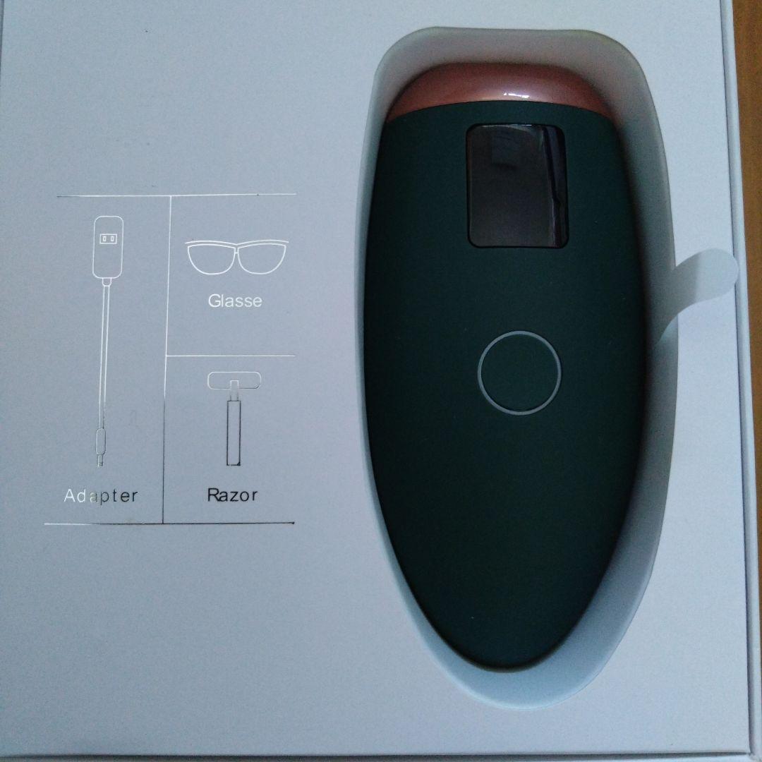 脱毛器 ホワイト・グリーン 付属品付き