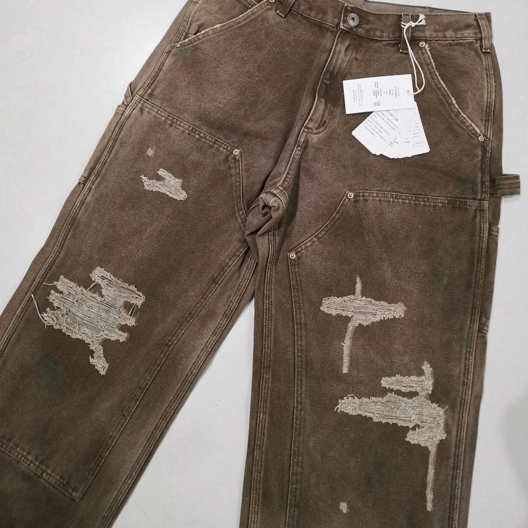 パンツ KAMIYA AW24 BORO Duck Painter Pants M