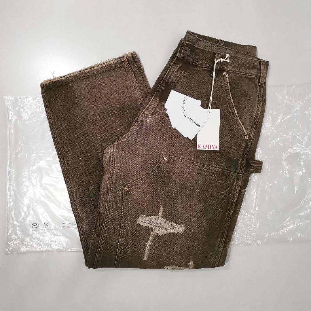 パンツ KAMIYA AW24 BORO Duck Painter Pants M
