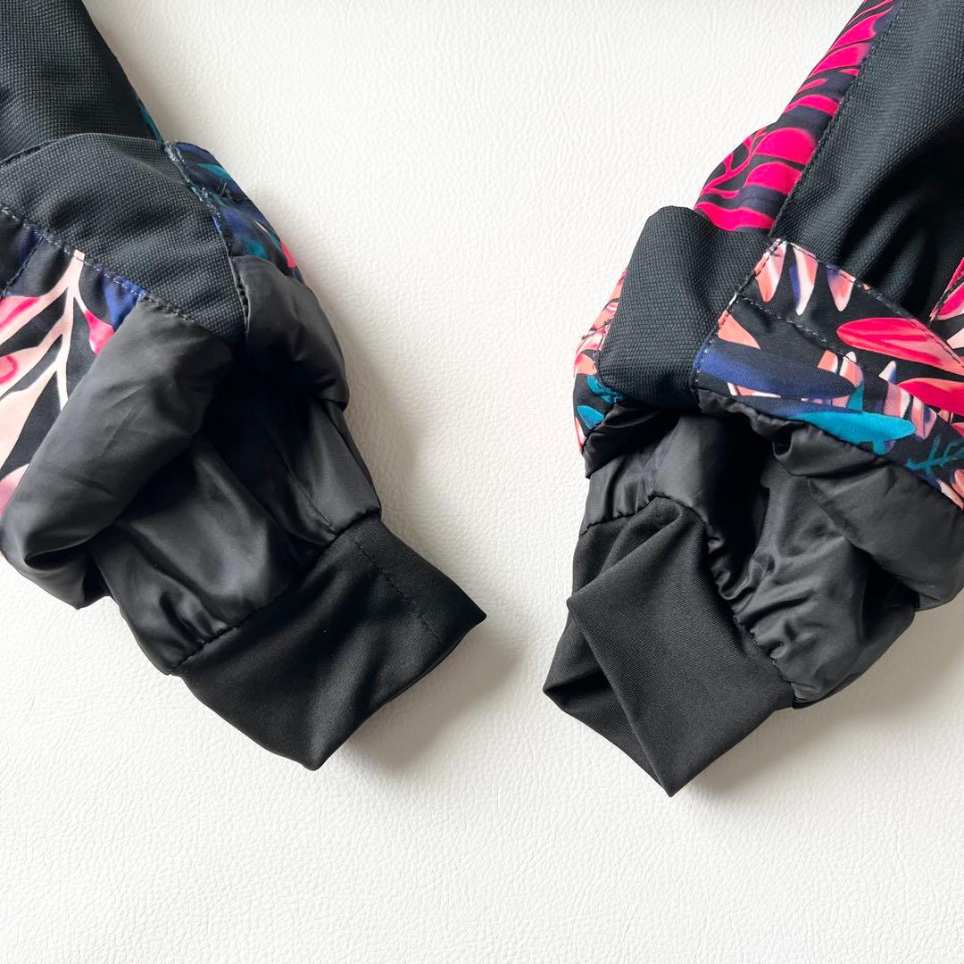 3250【美品】ROXY ジャケット 袖切替デザイン トロピカル　レディース