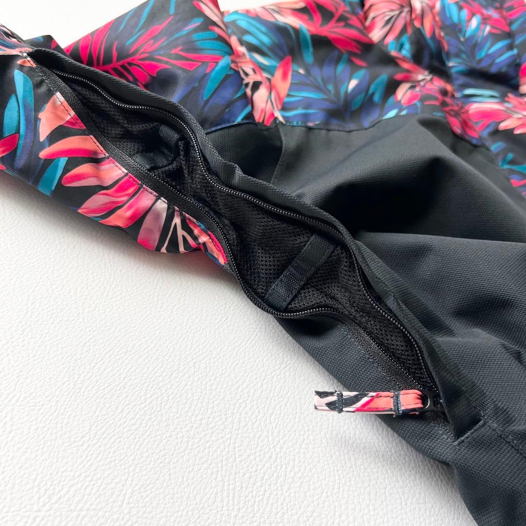 3250【美品】ROXY ジャケット 袖切替デザイン トロピカル　レディース