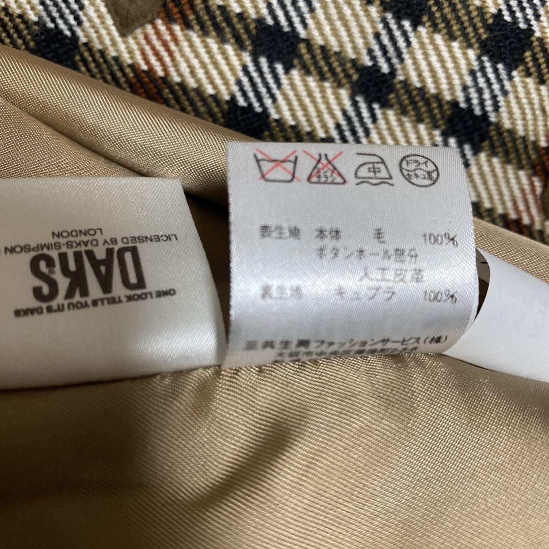 DAKS LONDON 英国　チェック ウールジャケット テーラード 15ABR