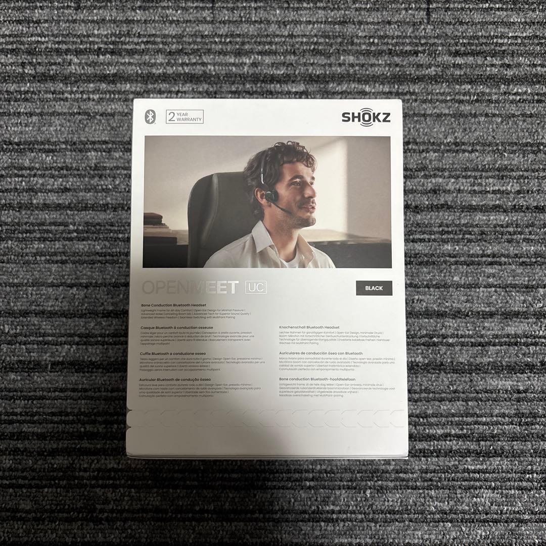 【新品未開封】SHOKZ OPENMEET ワイヤレスヘッドセット　イヤホン
