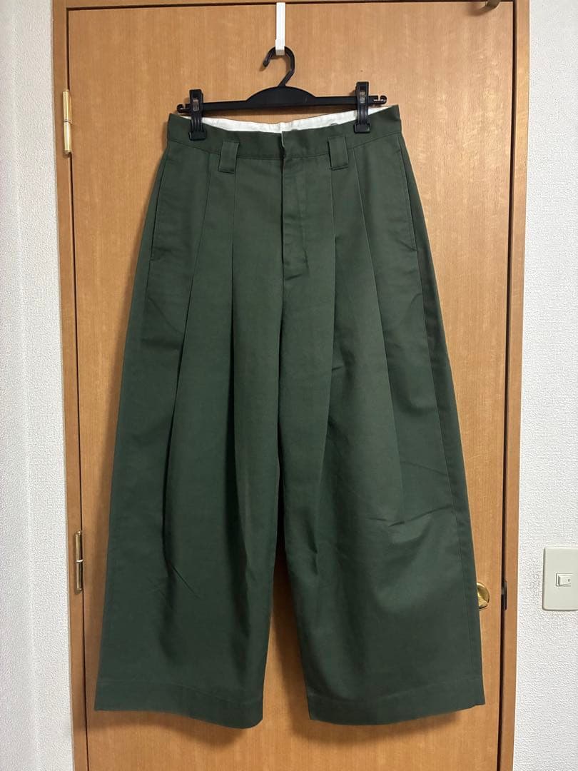 SHINYA KOZUKA x Dickies バギーパンツ オリーブ 25ss