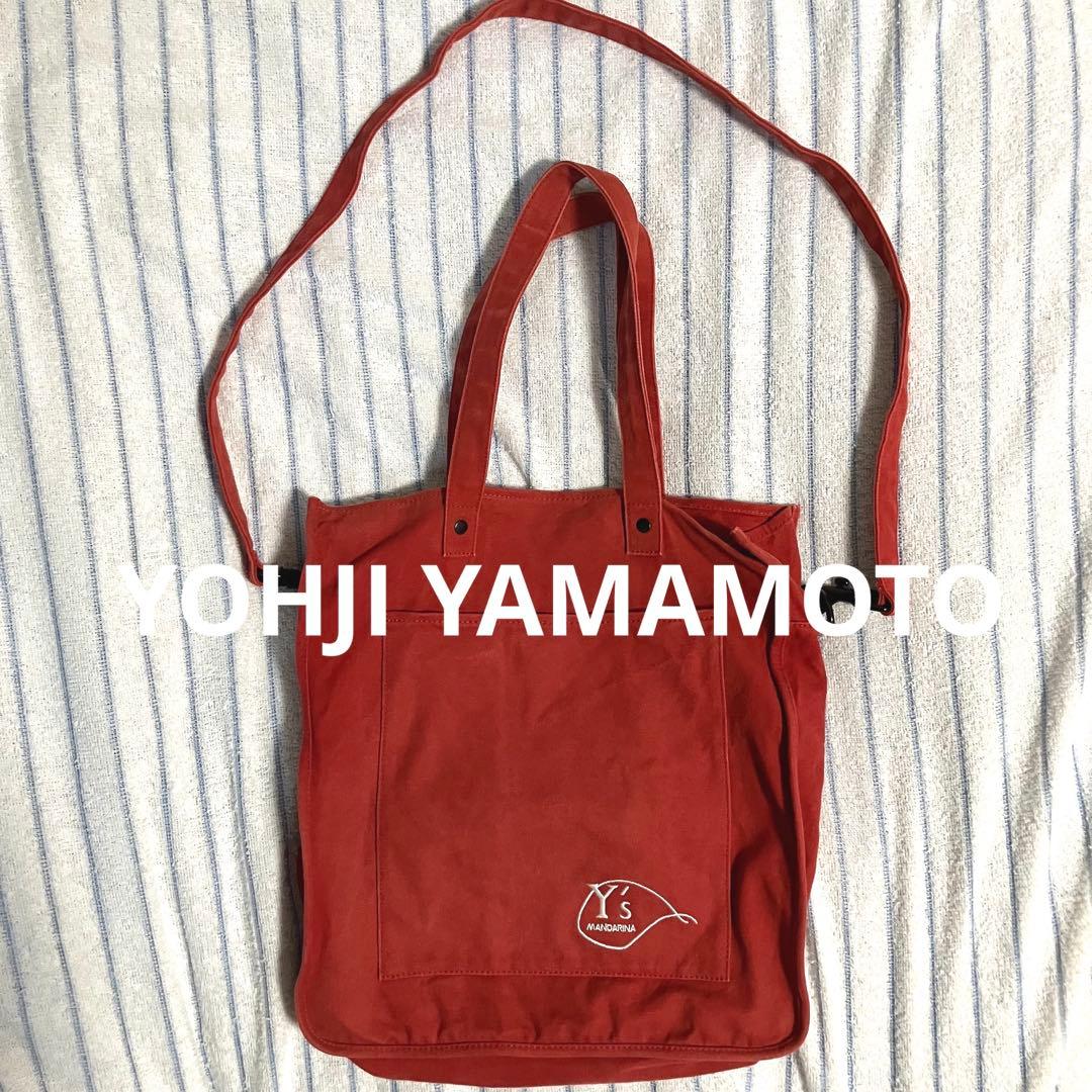 【雰囲気抜群❗️】Y's × MANDARINA キャンバス生地 ショルダーバッグ