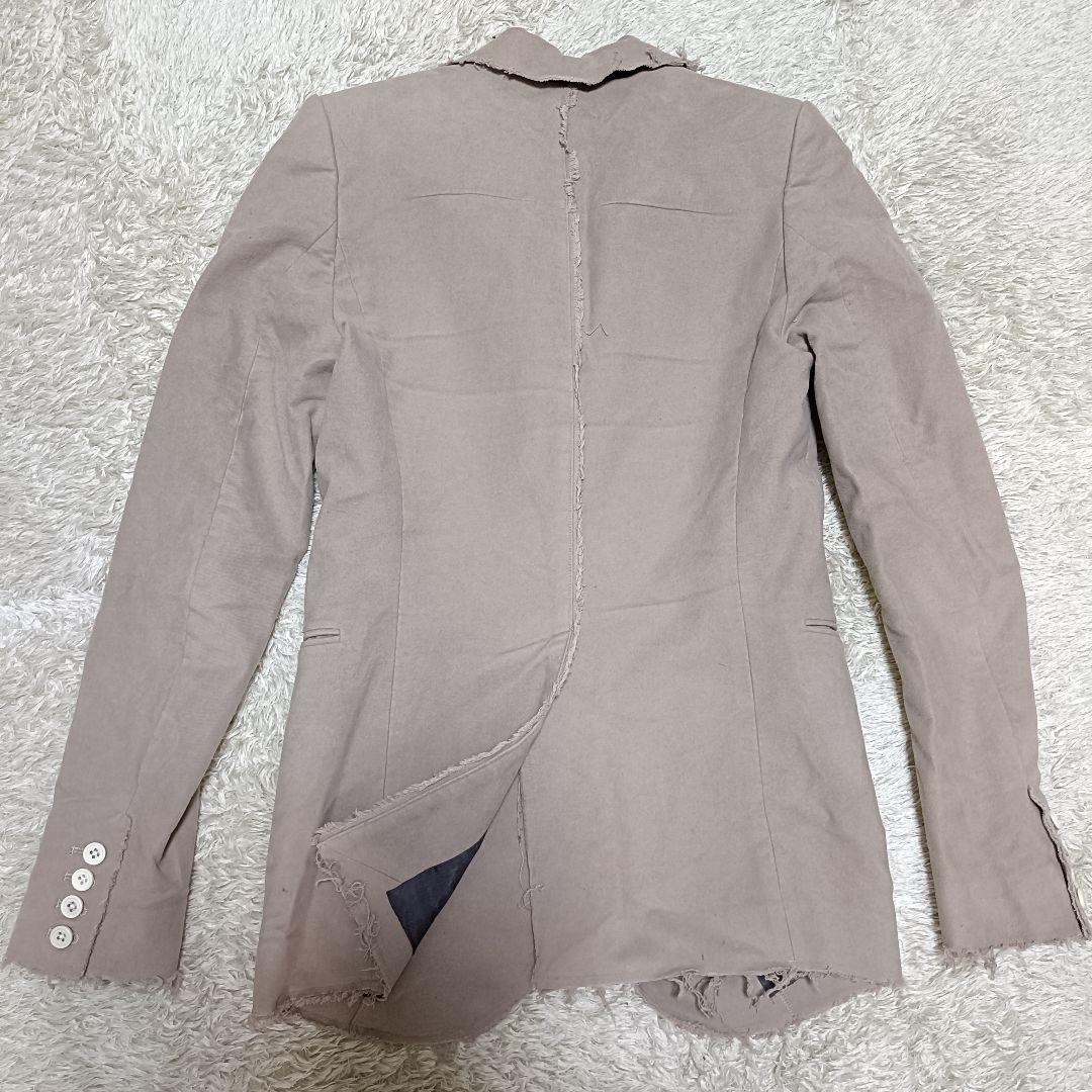 美品 ルグランブルー JK-4 1 テーラードジャケット ベージュ フリンジ