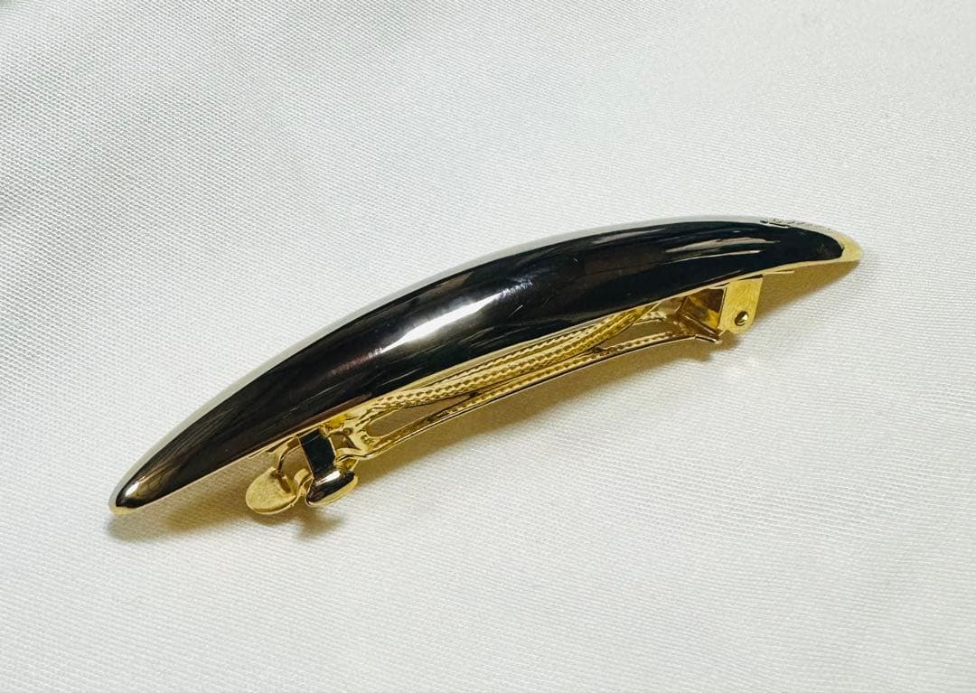 【極美品】LETICIA/レチシア・バレッタ ゴールド