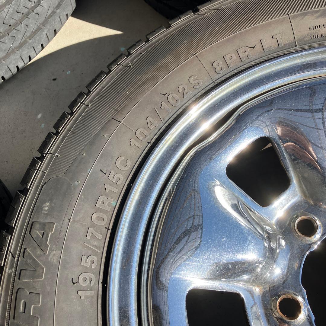 トヨタ純正メッキホイール　ハイラックス　ハイエースなどに