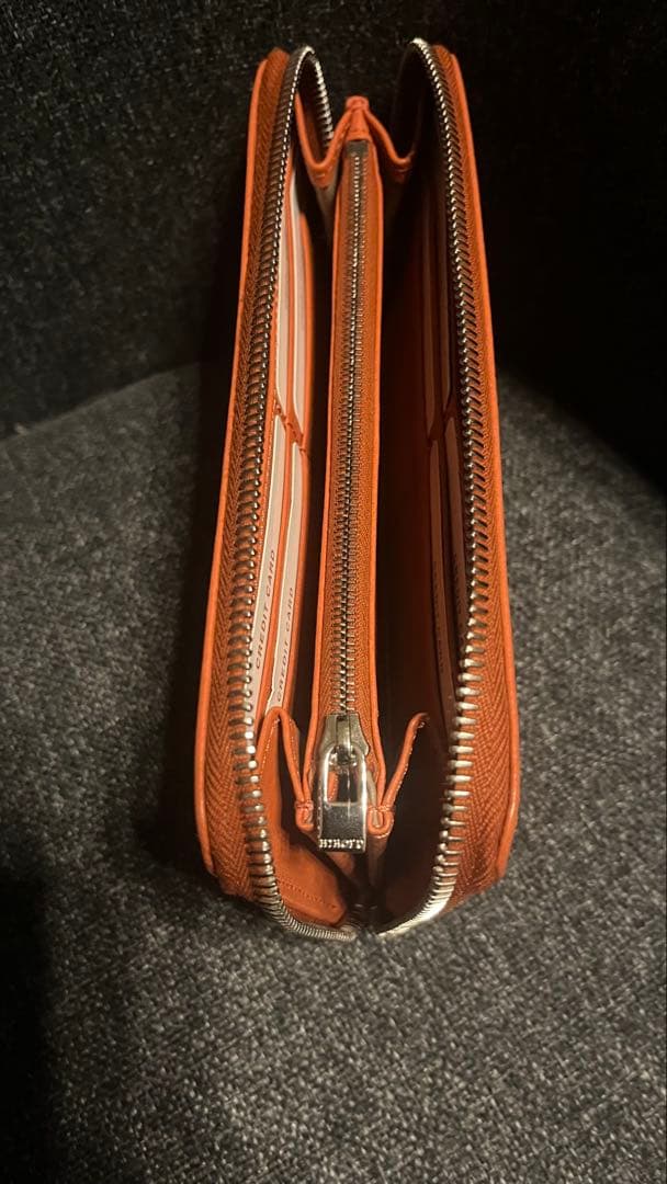 未使用品　ヒロフ　長財布 ラウンドファスナー レザーロング ウォレット 本革