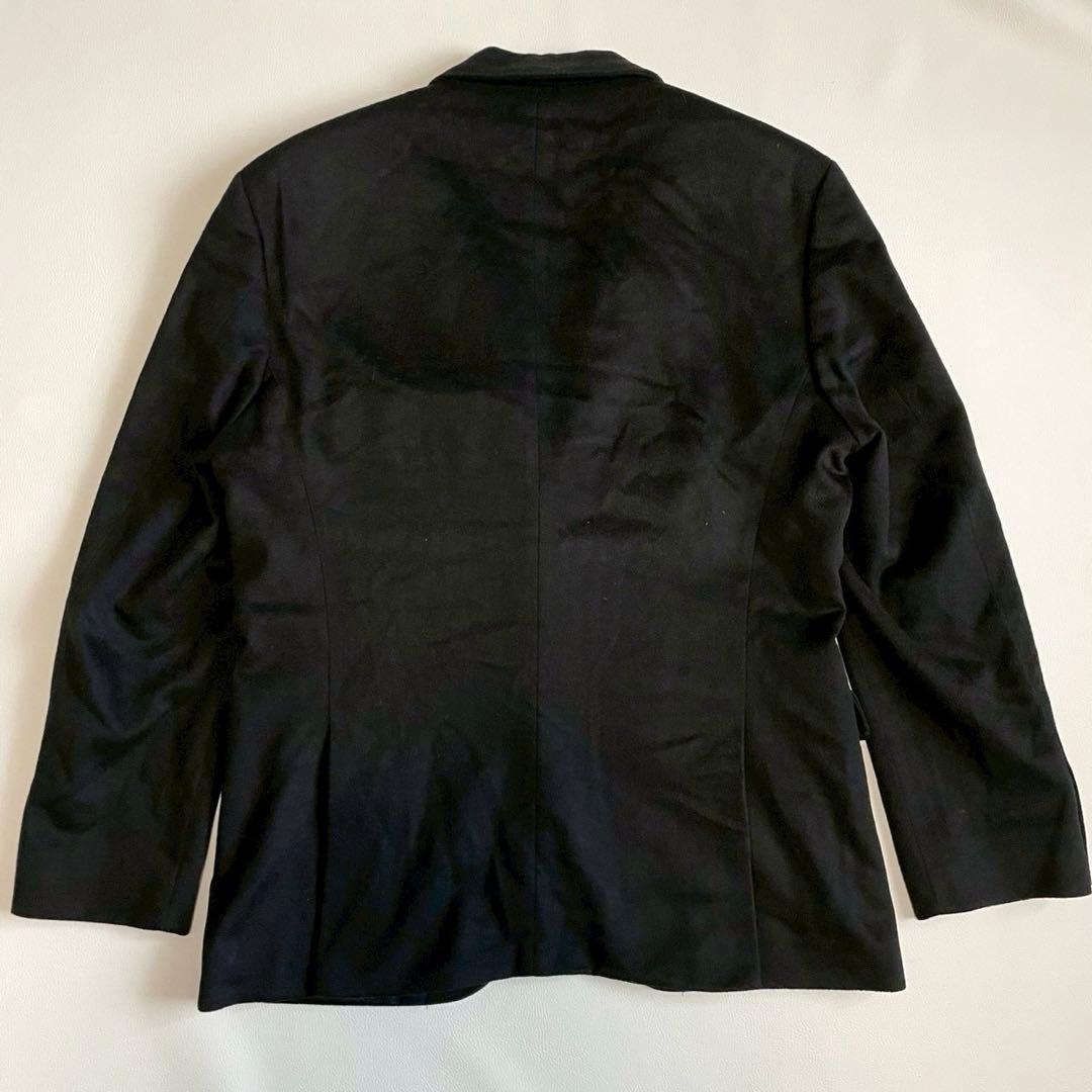 【ヒューゴボス】テーラードジャケット コロンボ 黒 48 カシミヤ