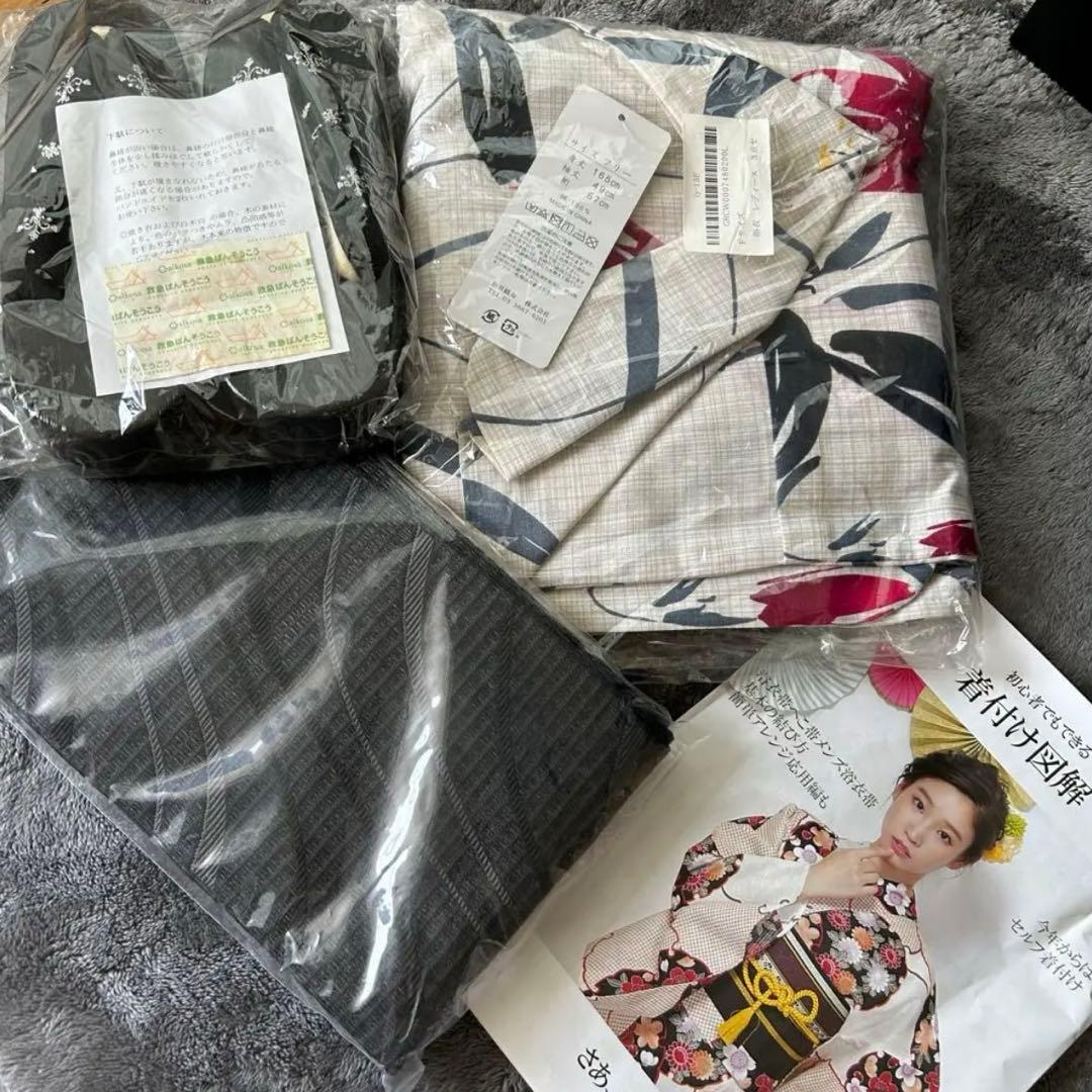 浴衣セット　帯、下駄付き⚠️最終値下げ