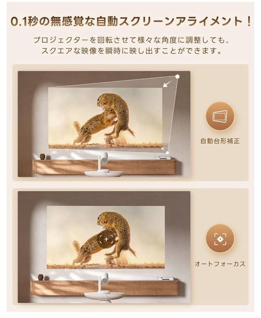 【新品】プロジェクター Google TV Netflix フルHD 天井投影