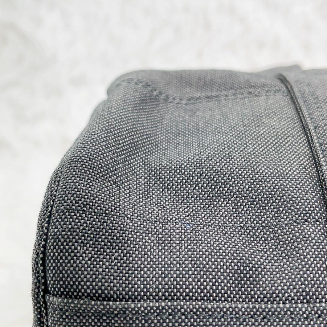 【廃盤】極美品 ポーター スモーキー ブラックキャンバス ドラムバッグ