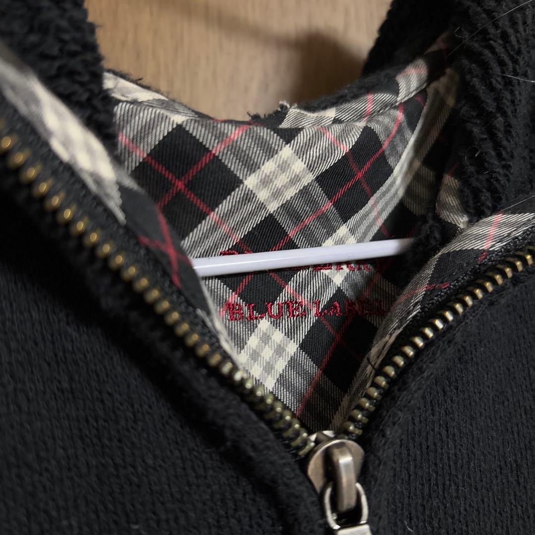 ファー パーカー 平成ギャル y2k バーバリー 黒