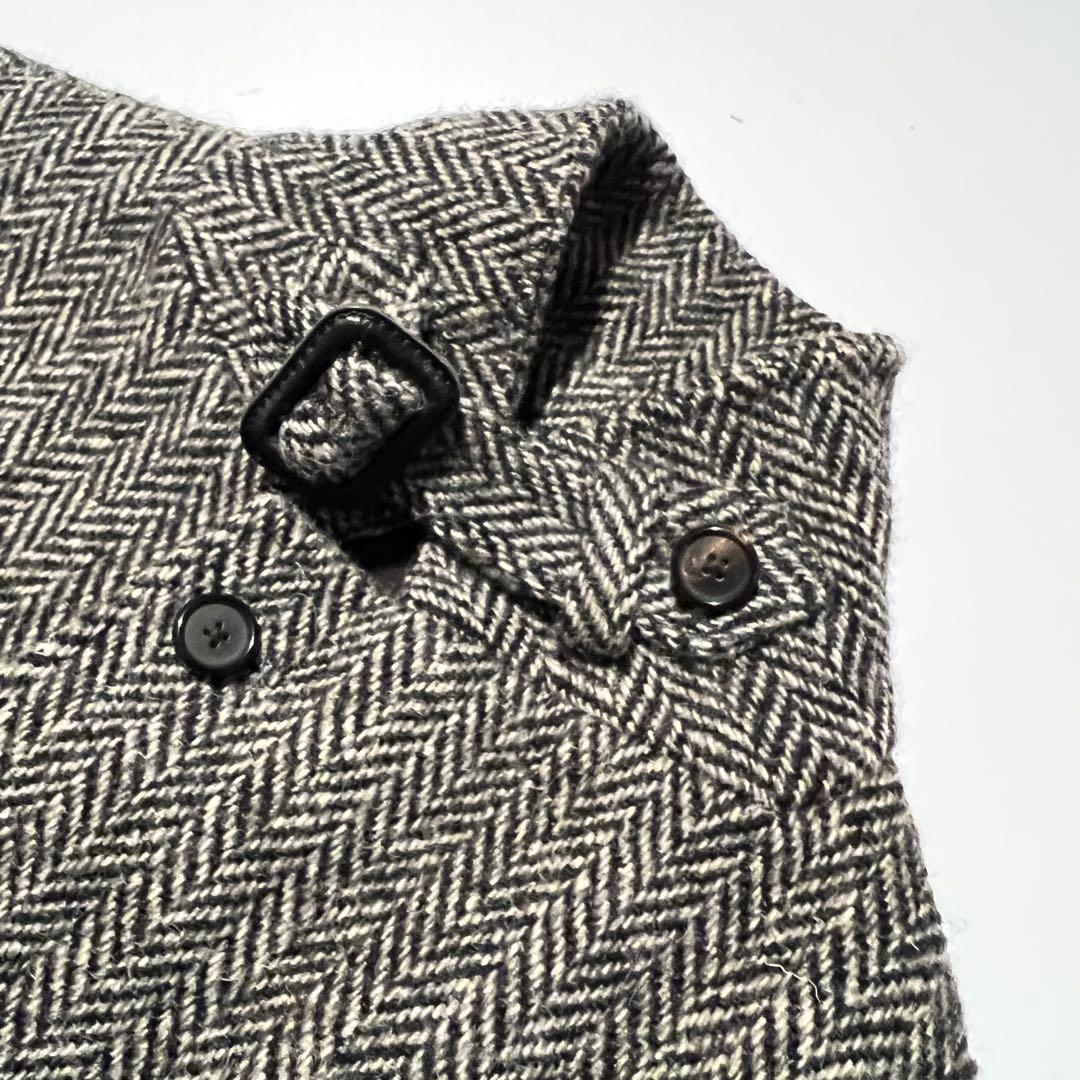 シップスハリスツイードヘリンボーン テーラードジャケット