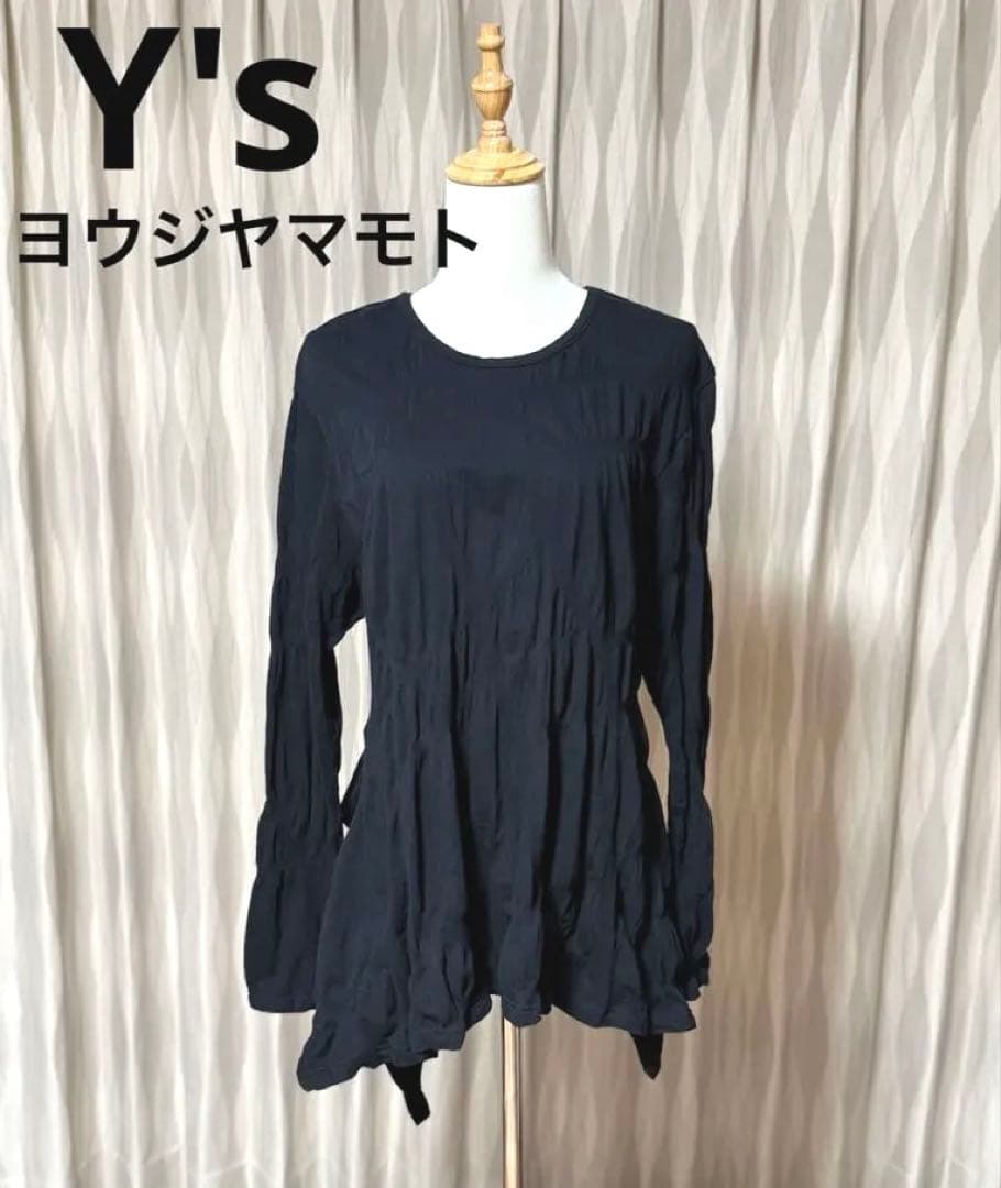 Y's ワイズ ヨウジヤマモト 黒 長袖チュニック