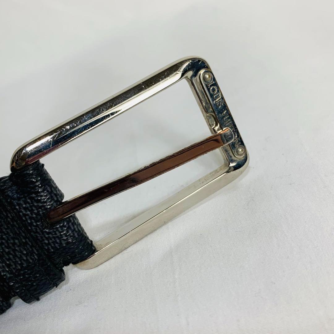 美品　ルイヴィトン　ダミエグラフィット サンチュールシアトル ベルト 黒