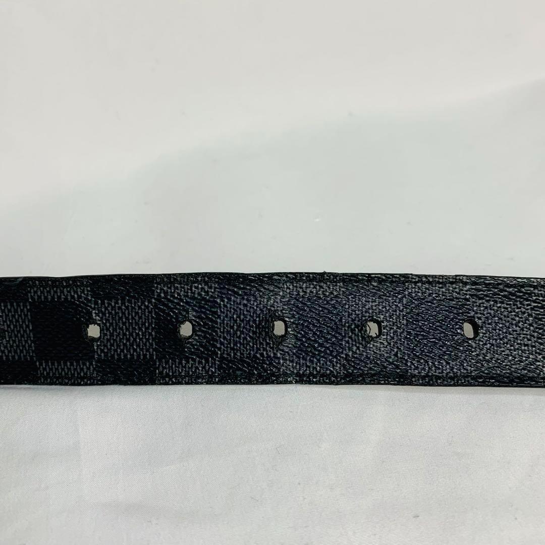 美品　ルイヴィトン　ダミエグラフィット サンチュールシアトル ベルト 黒