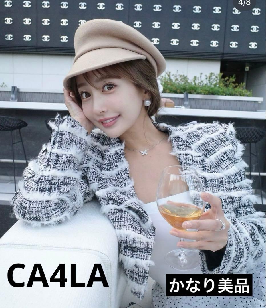 CA4LA キャスケット アシンメトリー ベージュ