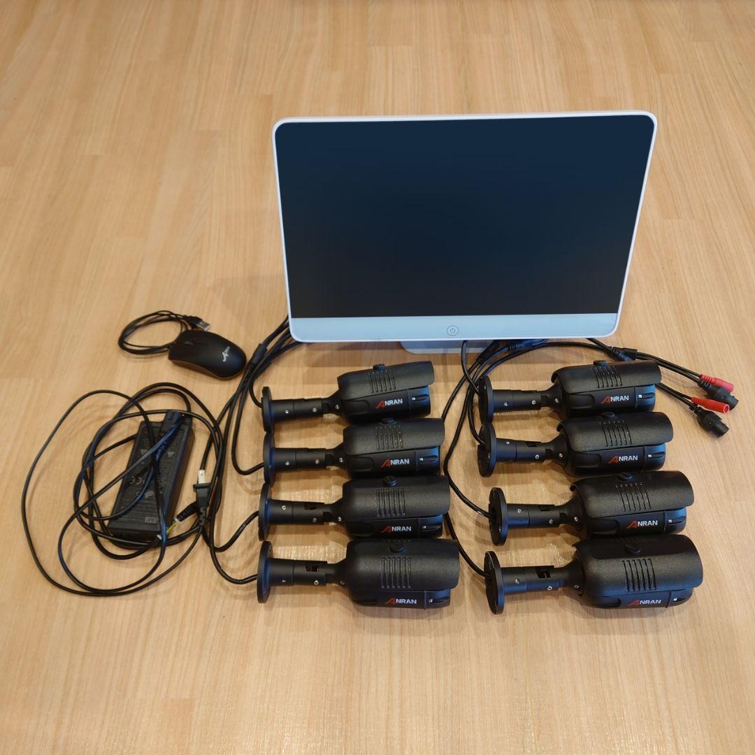 防犯カメラ 500万画素フルHDカメラ WEB監視 PoE給電 ANRAN製