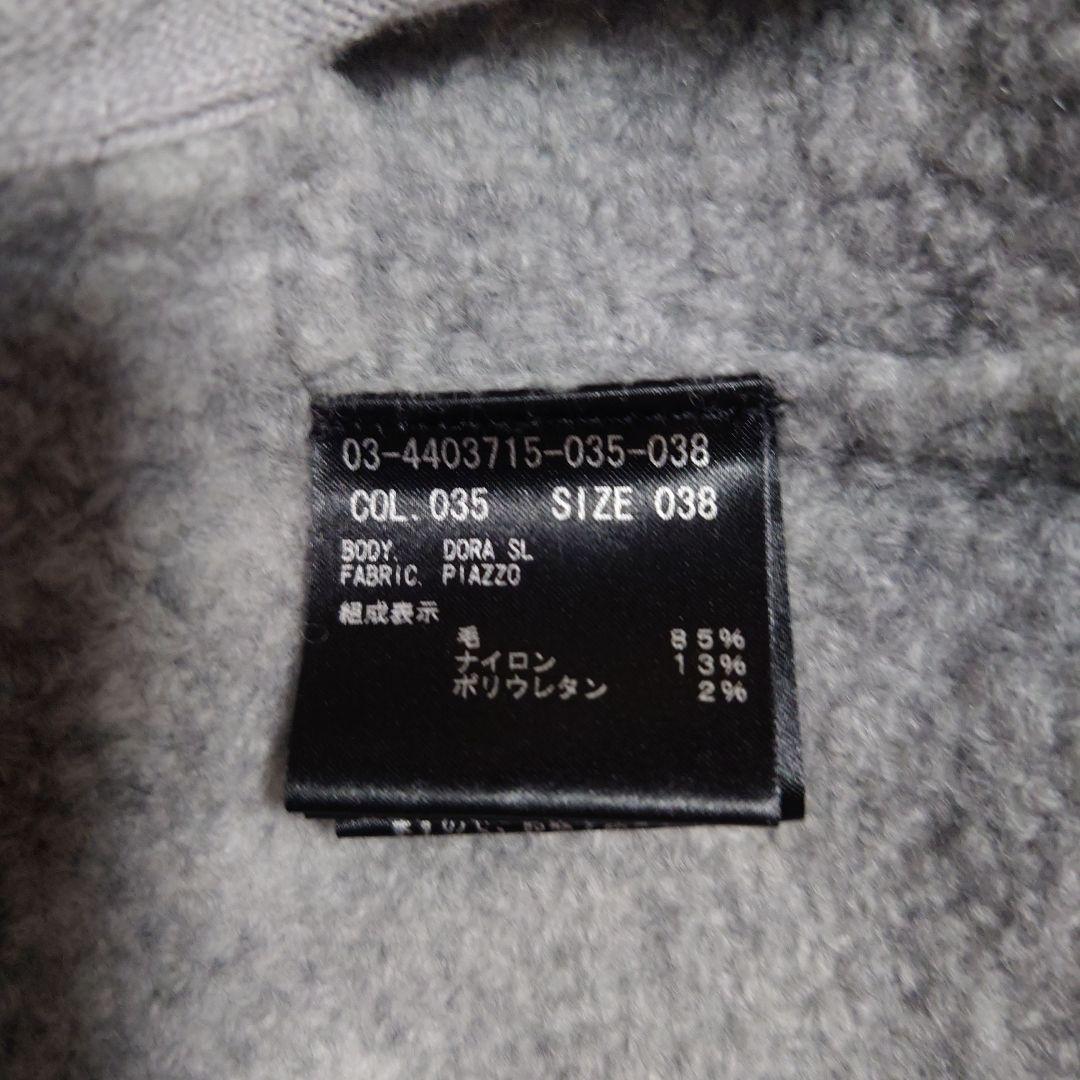 theory luxe 24FW フーデッドロングジレ グレー系 38/M