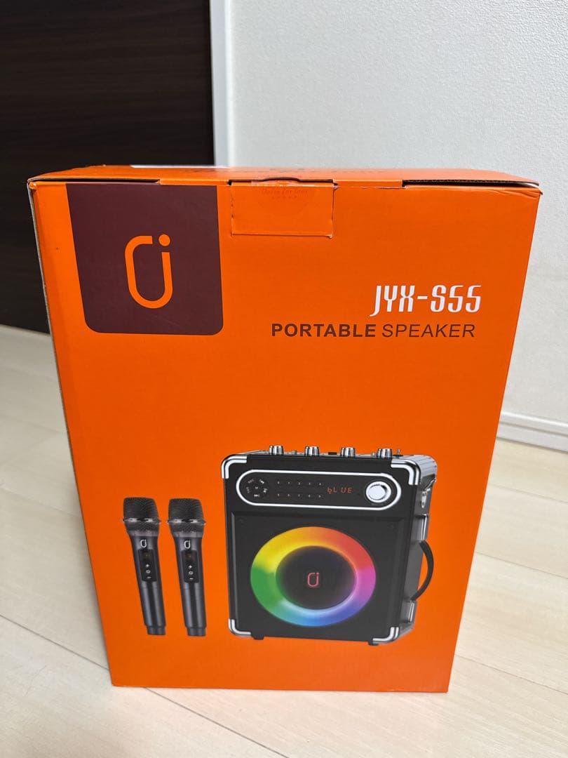 JYX スピーカーセット カラオケスピーカー TWS機能付き 2本マイク