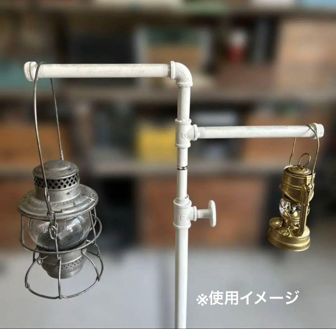 インダストリアル 配管パイプ アイアン ハンガーラック 無骨 シャビー 白