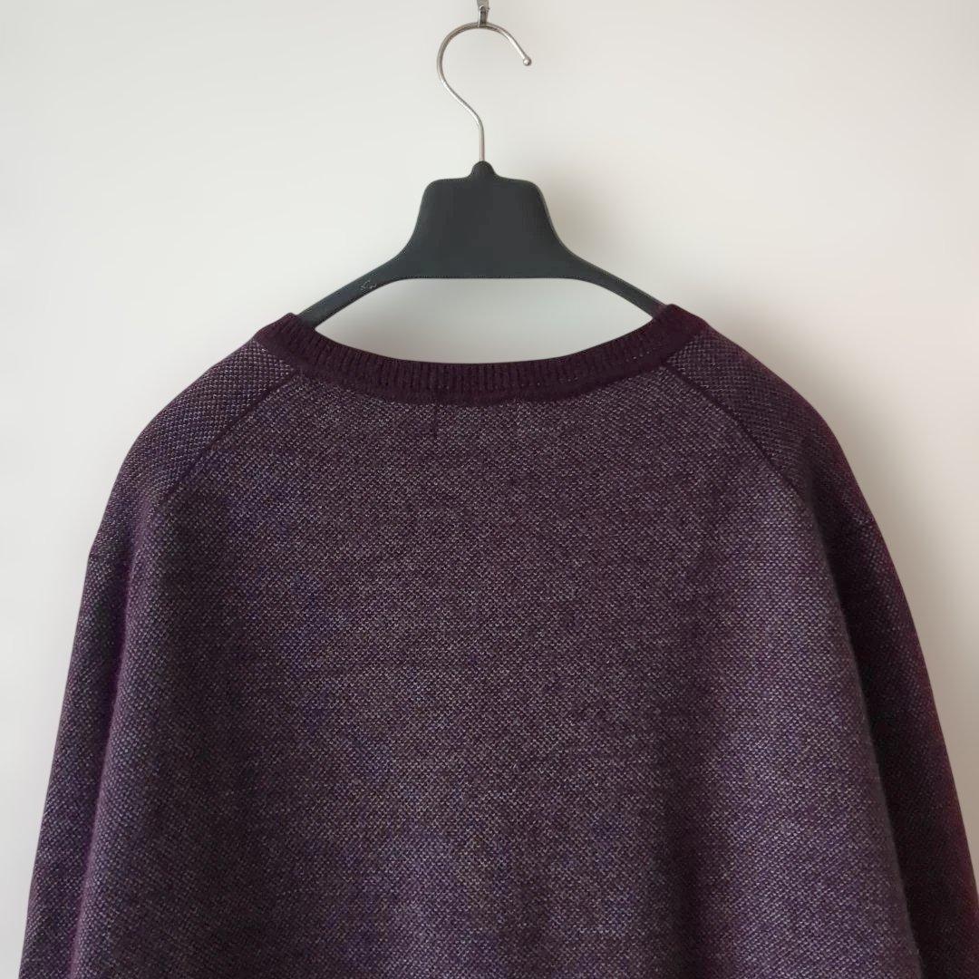 マーガレットハウエル カシミヤ63% ウール ニット 2L Vネック